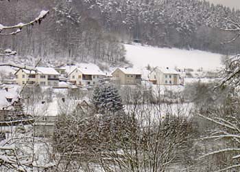 Häuser am Berg